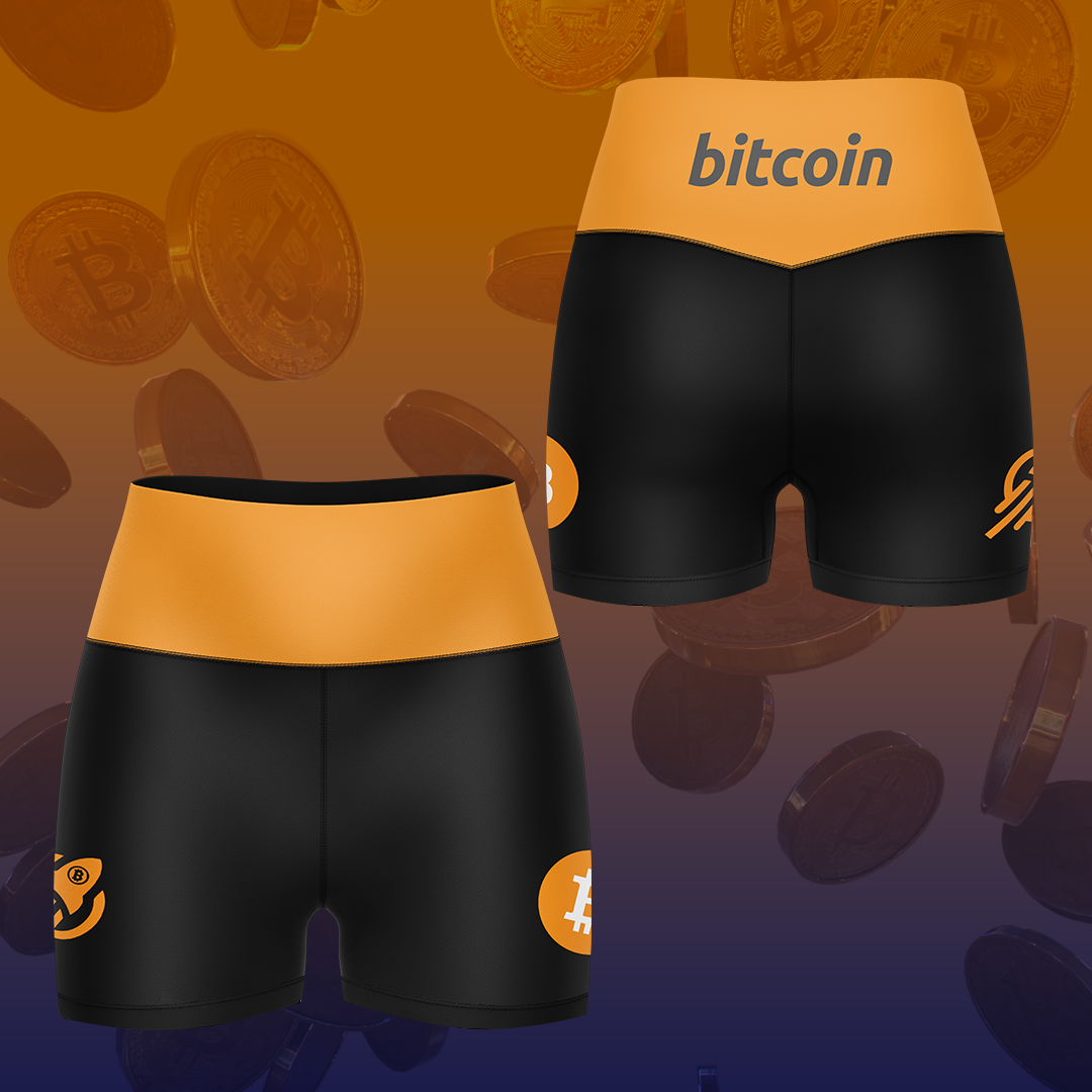 Bitcoin | Women's High-Waisted Shorts